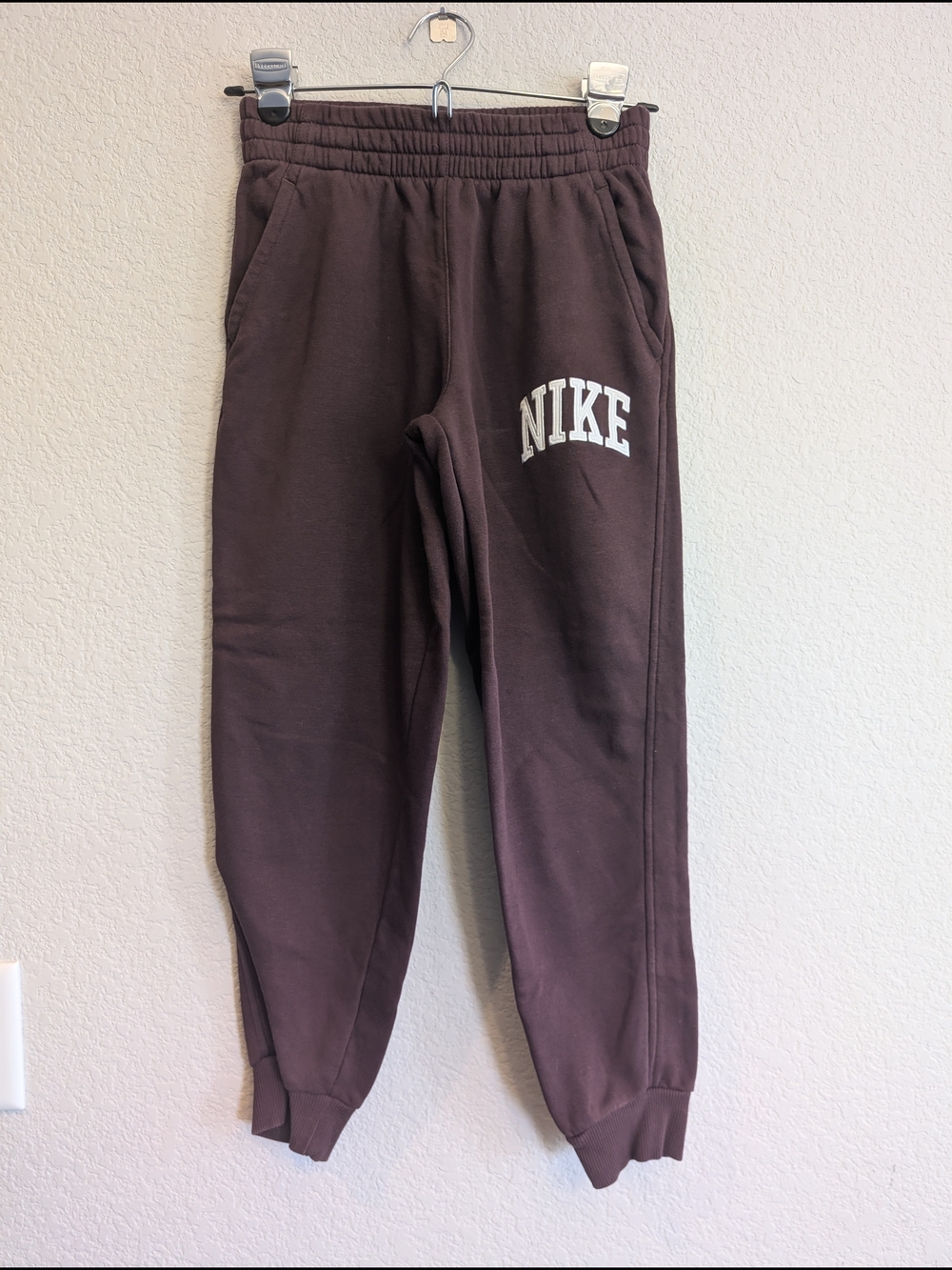 Nike Kids Sz M Burgandy Jogger Sweatpants